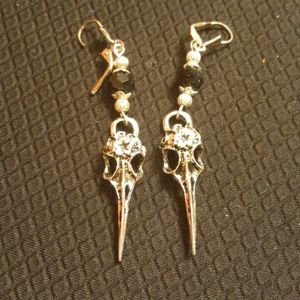 Raven earrings